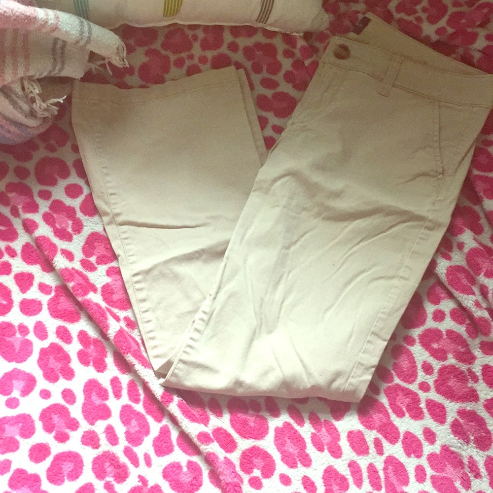 American eagle kickboot khakis